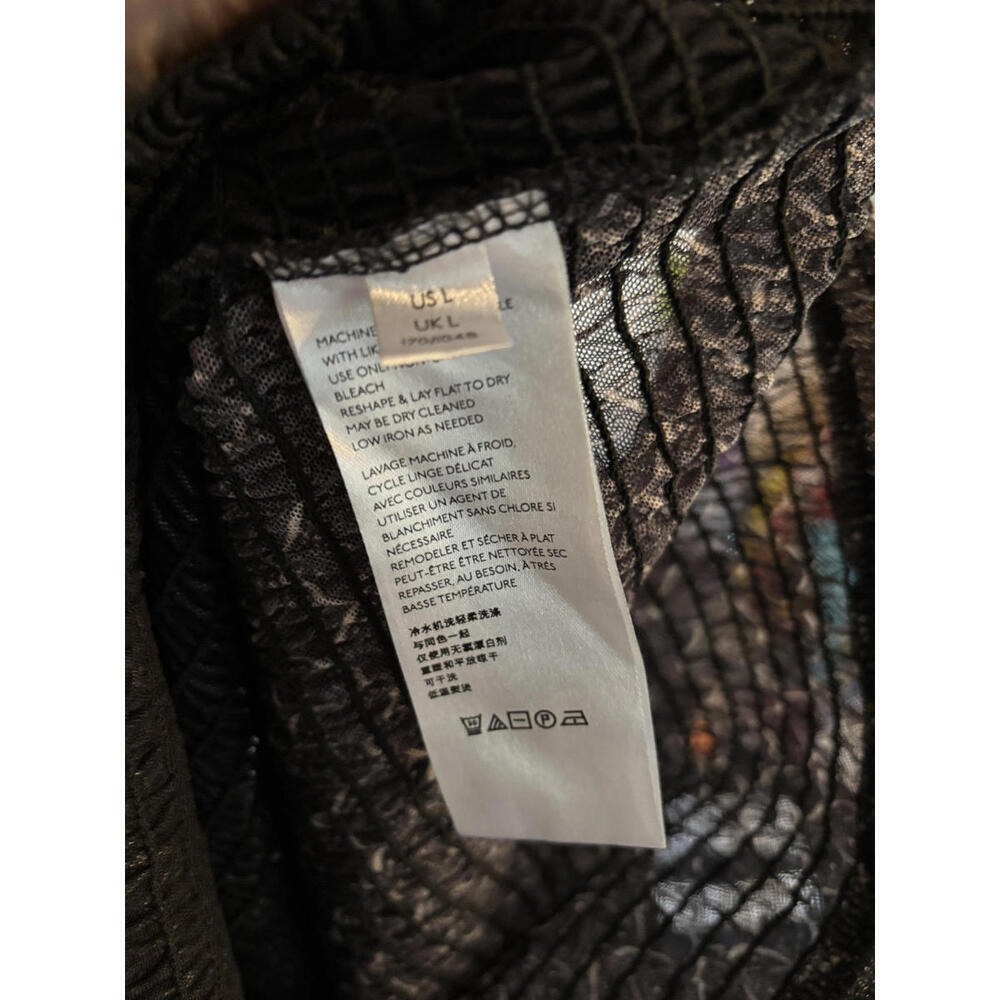 Sheer Sleeve Patterned Blouse By Anthropologie - image 7